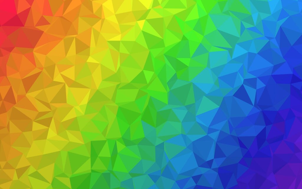 abstract rainbow art