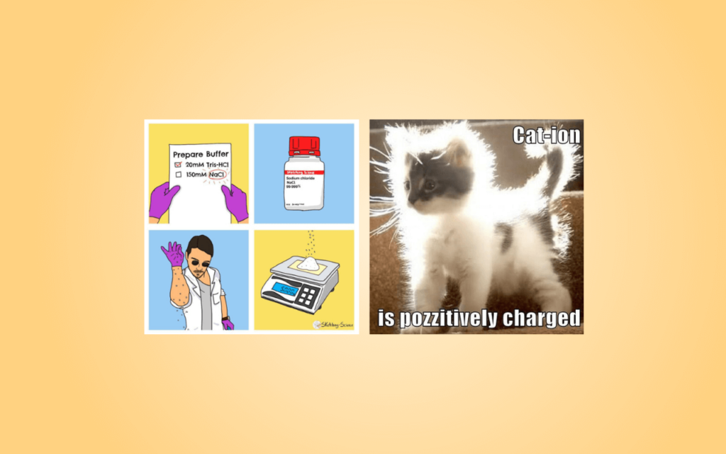an illustration of science memes