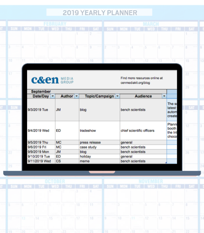 social media calendar template