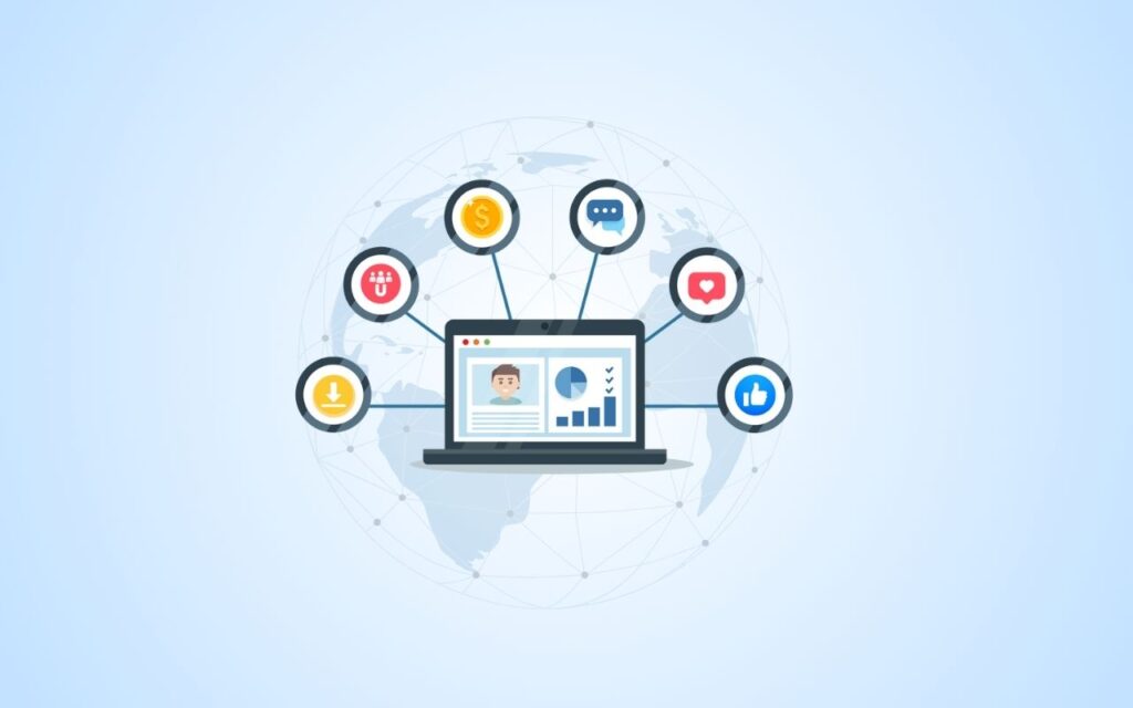 Graphic showing benefits of webinars