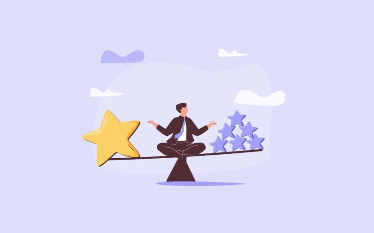 illustration showing quality outweighing quantity