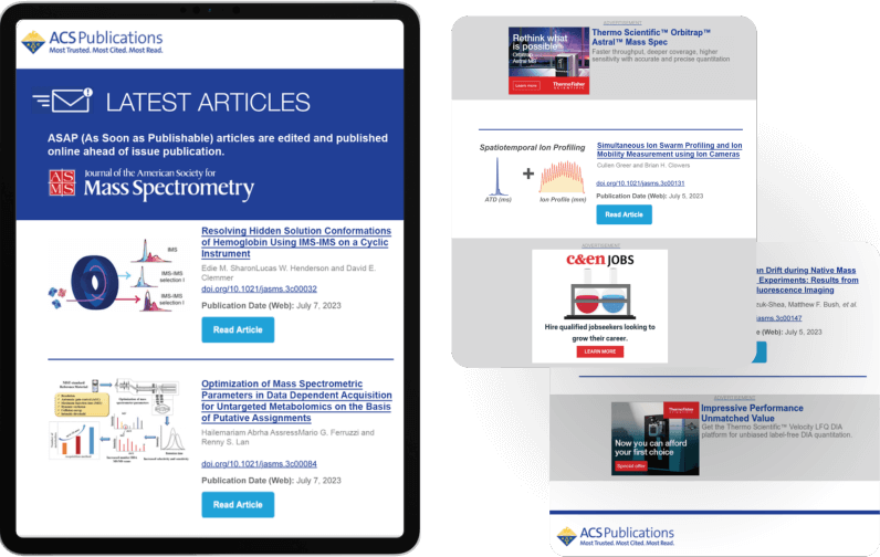 EToc Alerts for ACS Journals Ad Examples