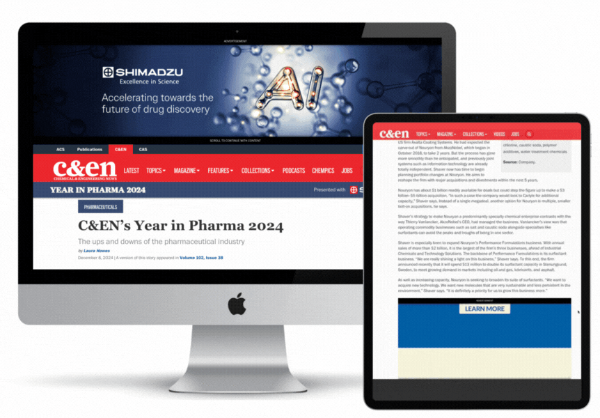 Rich Media examples on C&EN