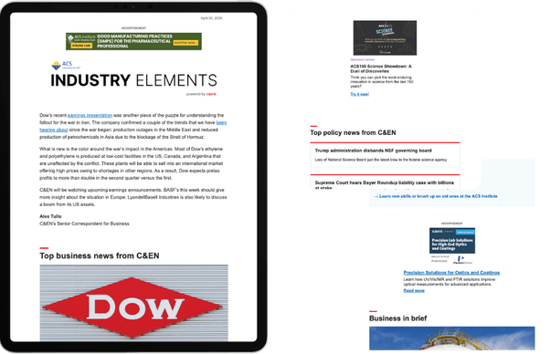 EToc Alerts for ACS Journals Ad Examples
